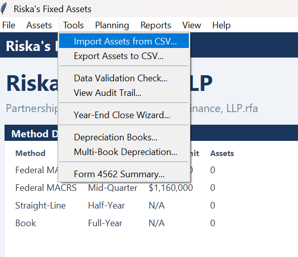 Reporting Tools Interface